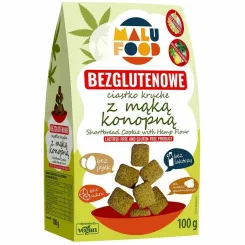 Ciastka Kruche z Mąką Konopną Bezglutenowe 100 g - Malu Food