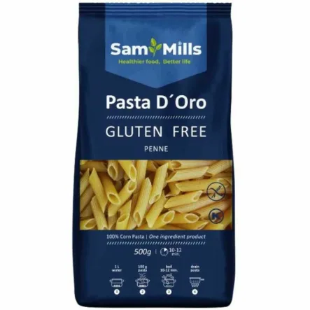 Makaron Bezglutenowy RURKA SKOŚNA 500 g - SamMills