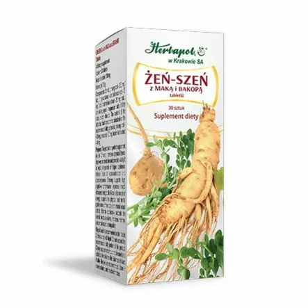 Żeń - Szeń z Maką i Bakopą 30 Tabletek - Herbapol Kraków