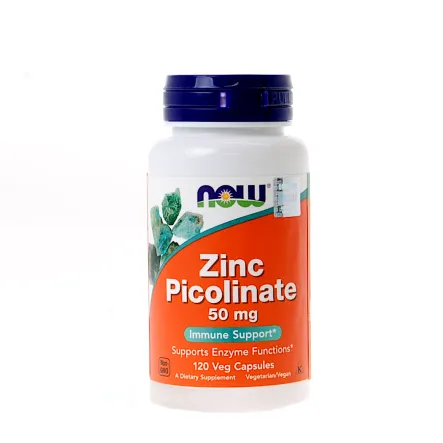 Zinc Picolinate 50 mg 120 Kapsułek Now