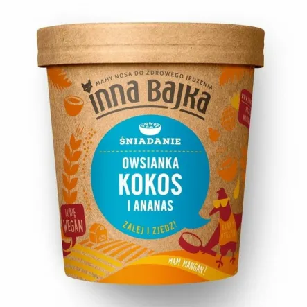 Owsianka Kokos i Ananas 70 g - Inna Bajka