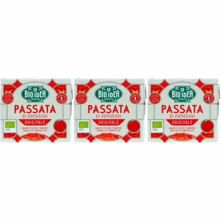 3 x Przecier Pomidorowy Passata w Kartonie Bio 500 g - La Bio Idea