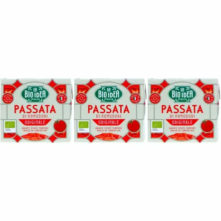 3 x Przecier Pomidorowy Passata w Kartonie Bio 500 g - La Bio Idea