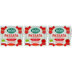3 x Przecier Pomidorowy Passata w Kartonie Bio 500 g - La Bio Idea