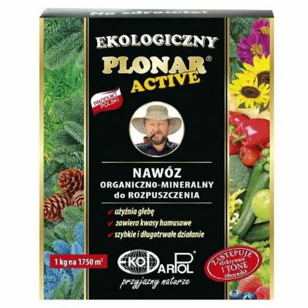 Uniwersalny Nawóz Organiczno - Mineralny do Rozpuszczenia 1 kg - Plonar Active