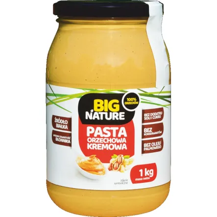 Pasta Orzechowa Kremowa 1 kg - Big Nature