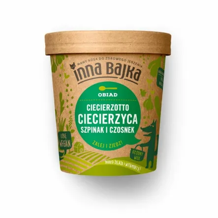 Ciecierzotto Szpinak i Czosnek 70 g - Inna Bajka