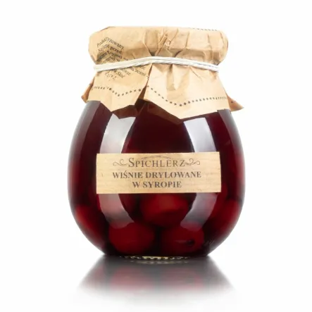 Wiśnie Drylowane w Syropie 280 g (110 g) - Spichlerz