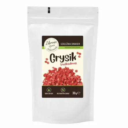 Grysik Truskawkowy Liofilizowany 30 g - Zdrowo Posypane