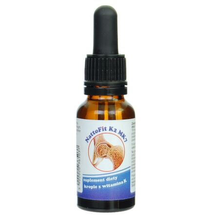 Witamina K2 MK7 Krople NattoFit 20 ml Niebieska - Proved