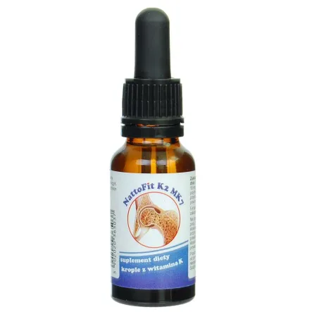 Witamina K2 MK7 Krople NattoFit 20 ml Niebieska - Proved