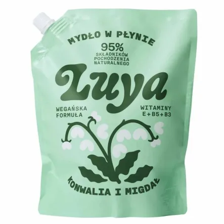 Refill Mydło do Rąk w Płynie Konwalia i Migdał 800 ml - LUYA