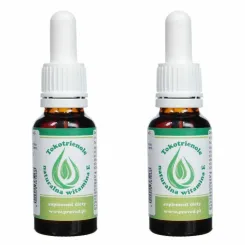 Zestaw 2 x Tokotrienole - Naturalna Witamina E w Kroplach 20 ml - Proved 