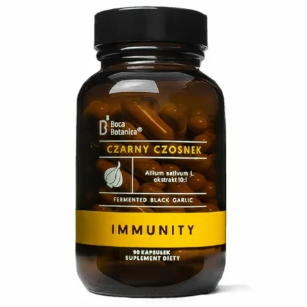 Czarny Czosnek Allium Sativum 10:1 90 kapsułek - Boca Botanica - Wyprzedaż