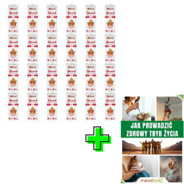 24 x Napój Migdałowy Bezglutenowy Niesłodzony Bio 1 l  UHT Ecomil + ePoradnik: Jak Prowadzić Zdrowy Tryb Życia