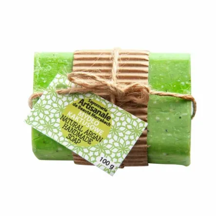 Mydło w Kostce Kaktusowe z Opuncją Figową Peelingujące 100 g - Beaute Marrakech