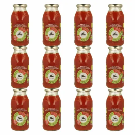 12 x Sos Pomidorowy Z Bazylią Bio 500 G Alce Nero