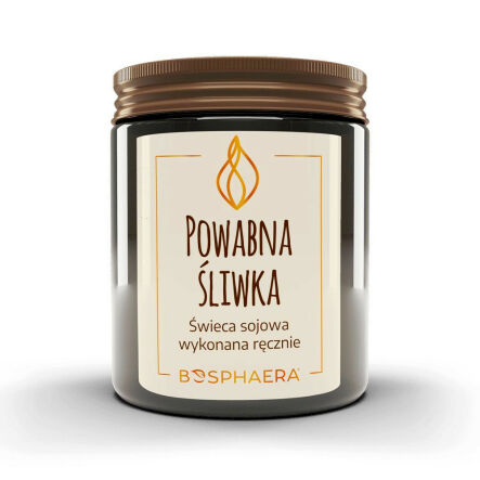 Świeca Sojowa Powabna Śliwka 190 g - Bosphaera