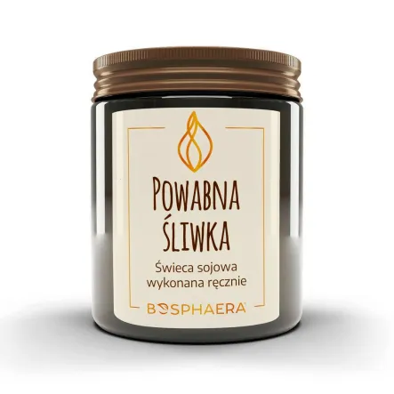 Świeca Sojowa Powabna Śliwka 190 g - Bosphaera