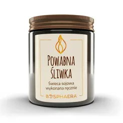 Świeca Sojowa Powabna Śliwka 190 g - Bosphaera