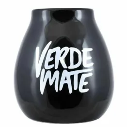 Tykwa Ceramiczna CZARNA z Logo Verde Mate 350 ml