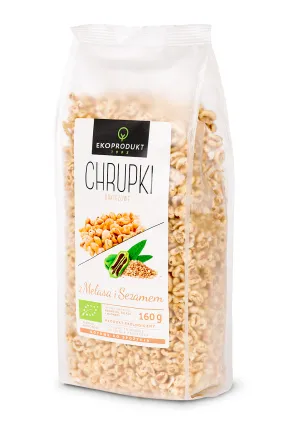 Chrupki Orkiszowe z Melasą i Sezamem Bio 160 g Ekoprodukt