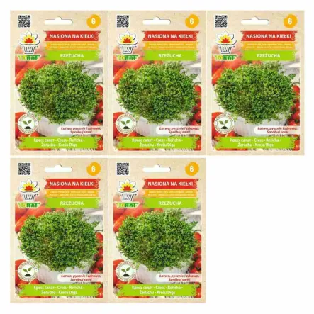 5 x Nasiona na Kiełki Rzeżucha 30 g - Toraf