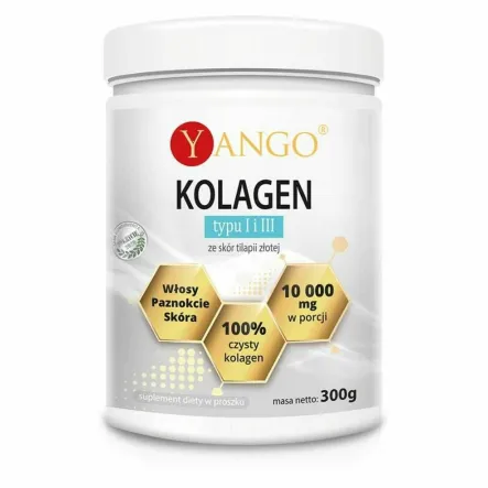 Kolagen Rybi Typu I i III 300 g - Yango - Wyprzedaż