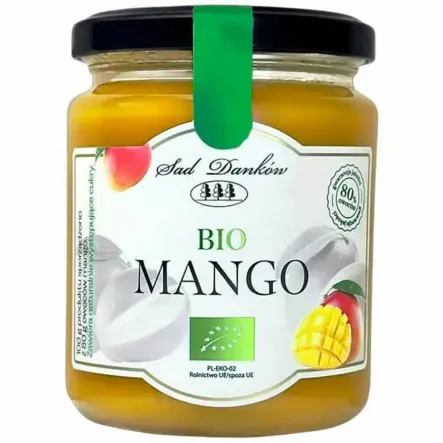 Mus z Mango Bez Dodatku Cukru Bio 260 g - SAD DANKÓW