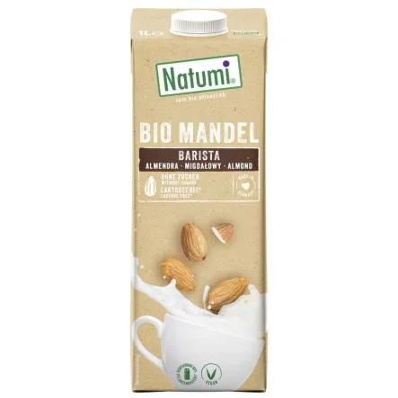 Napój Migdałowy Barista Bez Dodatku Cukru Bio 1 L - Natumi (data: 29.11.2025)