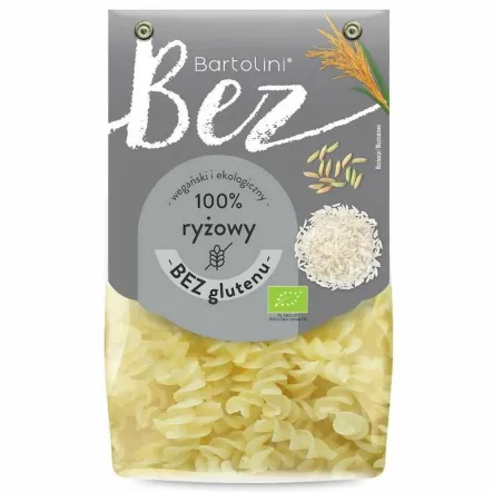 Makaron Ryżowy Świderki Bezglutenowy Bio 250 g - Bartolini