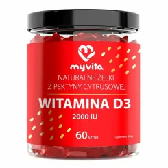 Żelki Naturalne WITAMINA D3 2000 IU 60 sztuk - MyVita