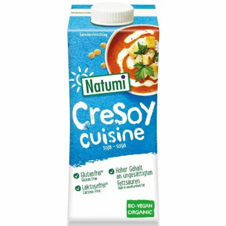 Zagęszczony Produkt Sojowy do Gotowania i Pieczenia Bezglutenowy Bio 200 ml - Natumi