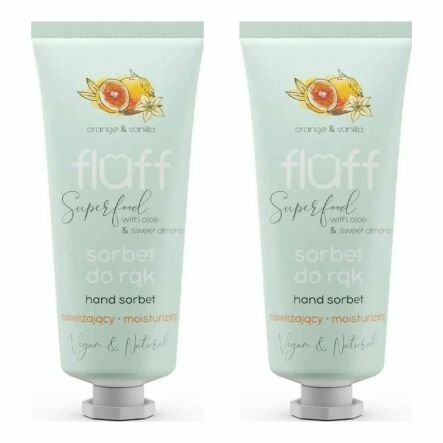 2 x Sorbet do Rąk Nawilżający - Pomarańcza & Wanilia 50 ml - Fluff