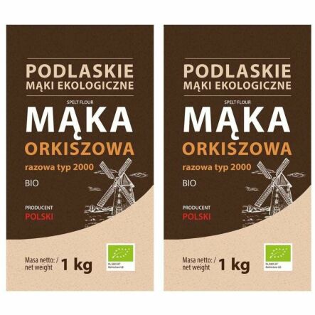 2 x Mąka Orkiszowa Razowa Bio 1 kg TYP 2000 - BioLife