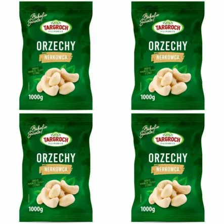 Zestaw 4 x Orzechy Nerkowca Połówki 1 kg - Targroch