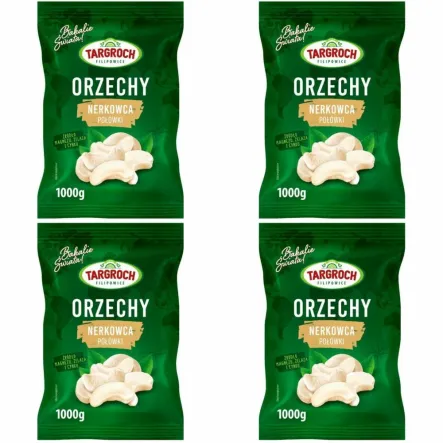 Zestaw 4 x Orzechy Nerkowca Połówki 1 kg - Targroch