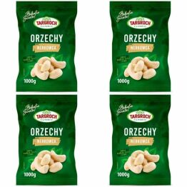 Zestaw 4 x Orzechy Nerkowca Połówki 1 kg - Targroch