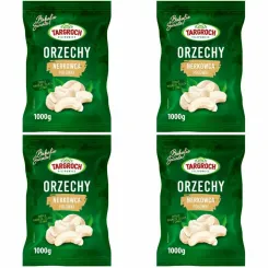 Zestaw 4 x Orzechy Nerkowca Połówki 1 kg - Targroch