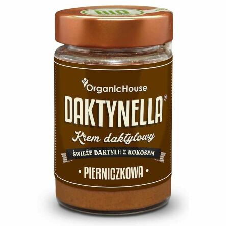Daktynella Pierniczkowa Krem Daktylowy z Kokosem Bezglutenowy Bio 190 g - Organic House