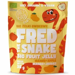 Żelki Owocowe Fred The Snake JABŁKO & MANGO BIO 30 g - Diet-Food Kids