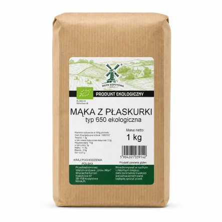Mąka z Płaskurki Typ 650 EKOLOGICZNA 1 kg - Młyn Kopytowa