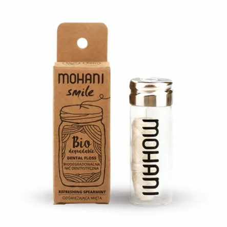 Nić Dentystyczna Biodegradowalna Miętowa 30 m - Mohani