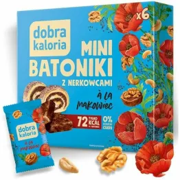 Mini Batoniki z Nerkowcami a'la Makowiec 108 g (6 x 18 g) - Dobra Kaloria