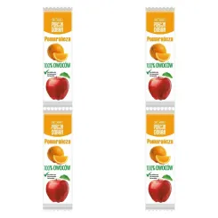4 x Przekąska Jabłko and  Pomarańcza Bez Dodatku Cukru 16 g - Porcja Dobra