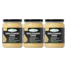 3 x Krem Sezamowy Tahini 500 g - EOOVITA