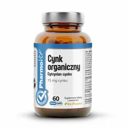 Cynk Organiczny (Cytrynian Cynku) 60 Kapsułek Clean Label - Pharmovit