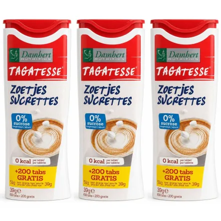 3 x Tagatesse Słodzik w Tabletkach 850 Sztuk - Damhert Nutrition