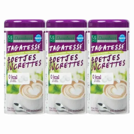 3 x Tagatesse Słodzik w Tabletkach 650 Sztuk - Damhert Nutrition 