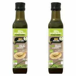 2 x Olej Sezamowy Bio Tłoczony Na Zimno 250 ml - Big Nature